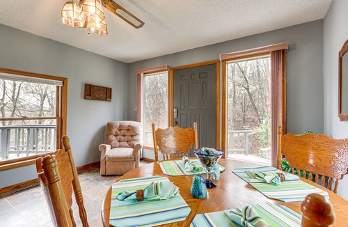 Treece House | Riverfront Baxter Springs Home w/Deck & Grill!