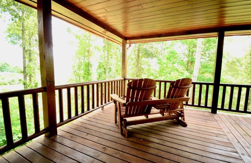 Morganton Cabin | Romantic Cabin w/Hot Tub, Fire Pit & Mountain Views
