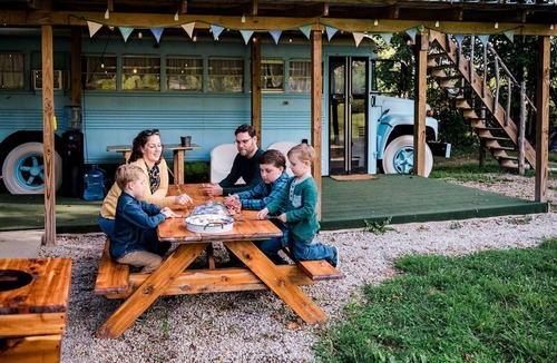 St. Clair House | Rustic Bus Accommodation Perfect for Glamping in Missouri
