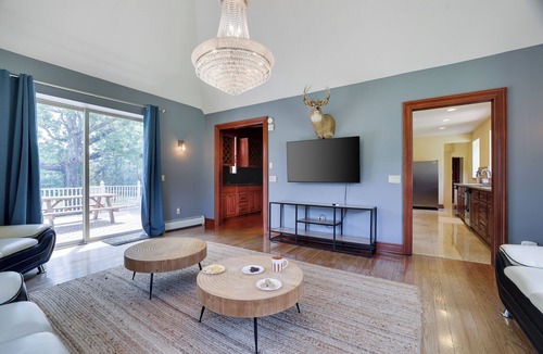 Mount Pocono House | Secluded Mountain Castle Swimming Pool - 50 Private Acres Breathtaking Views