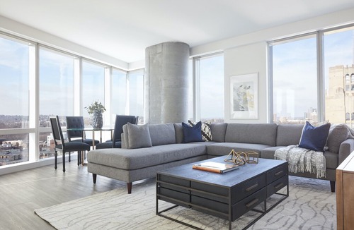 West Fens Apartment | Sonder | Pierce Boston | Calming 3BR + Game Room