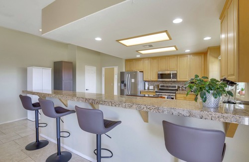 Desert Hot Springs House | Spacious Desert Haven! Saltwater Pool & Spa | BBQ
