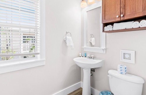 Seagrove Beach Cottage | Sunny home with pool and hot tub access, WiFi, central AC, and balcony