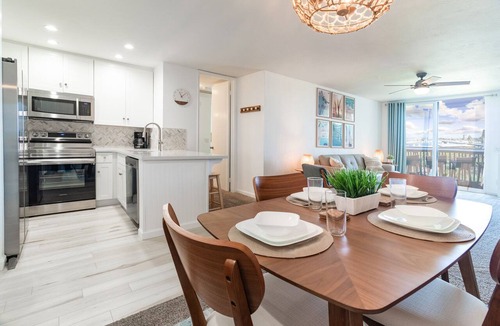 Townsite Condo | Sunset Harbor and Ocean Views, Modern Coastal Design, Beachfront Resort