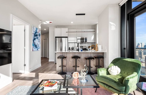 West Loop Apartment | West Loop Scenic Views + Private Balcony Retreat