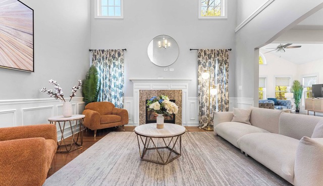Calm 4BR Haven｜Dedicated Workspace,Patio & Pet-Friendly Stay｜Work At Home #41814