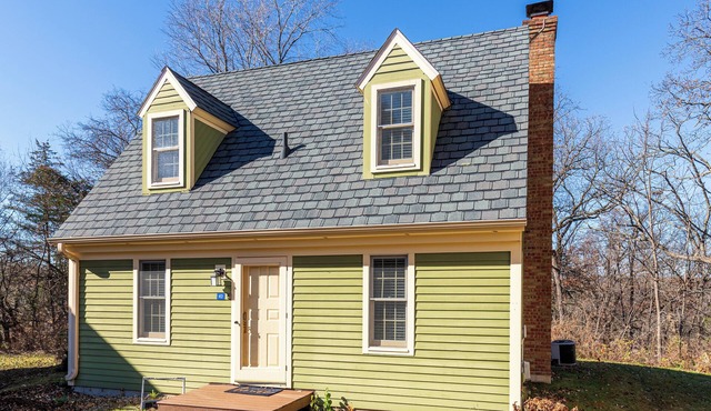 Carol's Cottage | Galena Territory Vacation Rental | Fireplace | Dog-Friendly