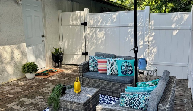 Coconut River Escape: Your 1-Bedroom Retreat Steps from Dining & Near the Beach!