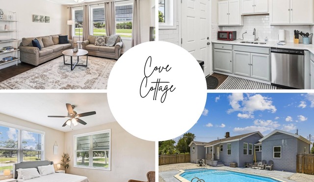 Cove Cottage - 3 Bedroom w/Private Pool. Sleeps 6. Quiet Community, Close to Fishing Marinas.
