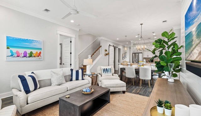 Free Shuttle to Beach, 3 Bedrooms Plus Loft, 30A Grayton Beach, Pool, Bikes