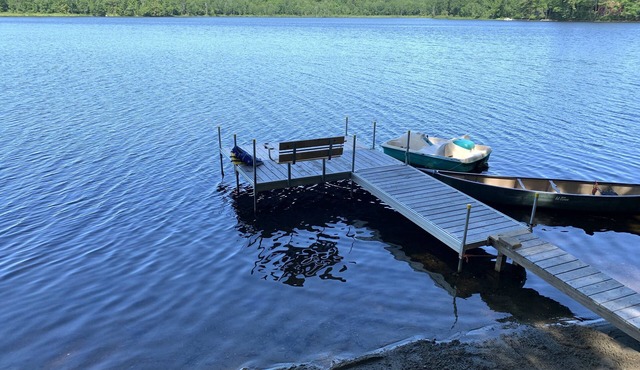 Lake House with Swim Area, Dock, Deck, Canoe, & Paddle Boat - 1BR+, Sleeps 4-6