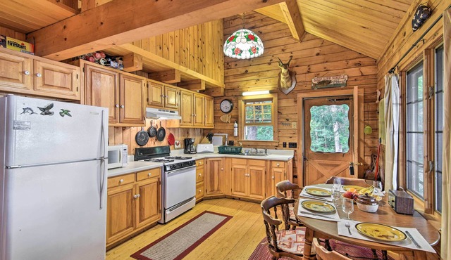 Lakeside Livin’: Cozy Cabin Steps to Sebec Lake!