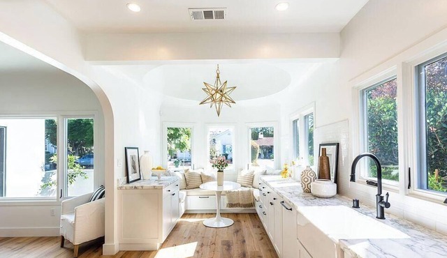 Los Angeles retreat with with heated pool fire pit and beautiful outdoor areas