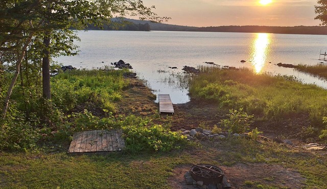 Modern Hermon Pond Retreat: 25ft to Shore, 15m to Bangor, Fishing & Kayak Launch