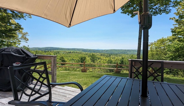Nestled in rural Central Maine in the beautiful peace and quiet.