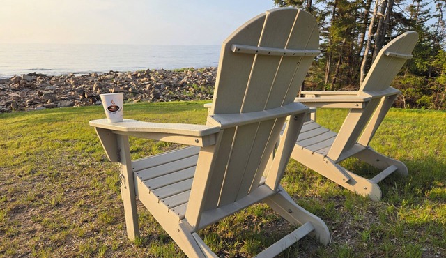 New, Modern Oceanfront Retreat on Prospect Harbor, 3 miles to Acadia at Schoodic