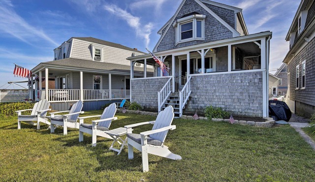 Oceanfront Cape Cod Home w/Porch, Yard + Grill!