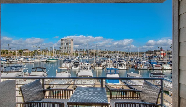 Oceanside Harbor Views + Steps from Top Rated Harbor Beach