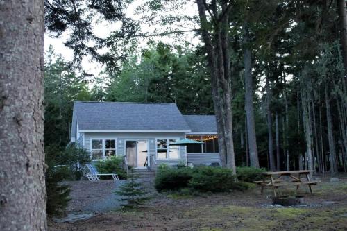 Romantic Waterfront Cottage with Private Beach & Fireplace Near Hancock, Maine