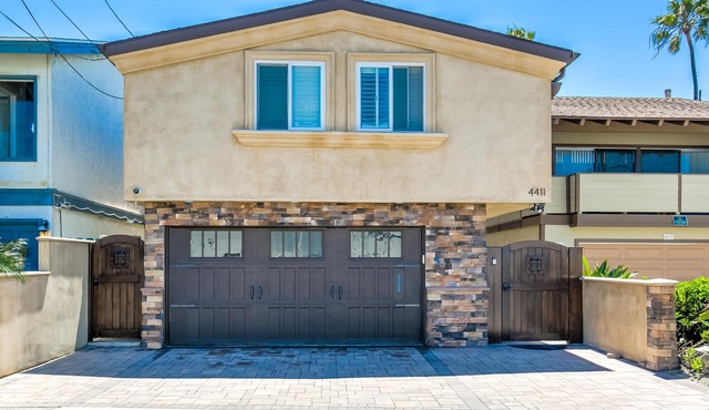 Single-family beach home two blocks from the beach.