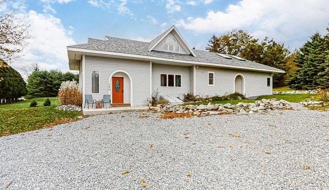 Spacious country home with water views - near beach & Acadia National Park