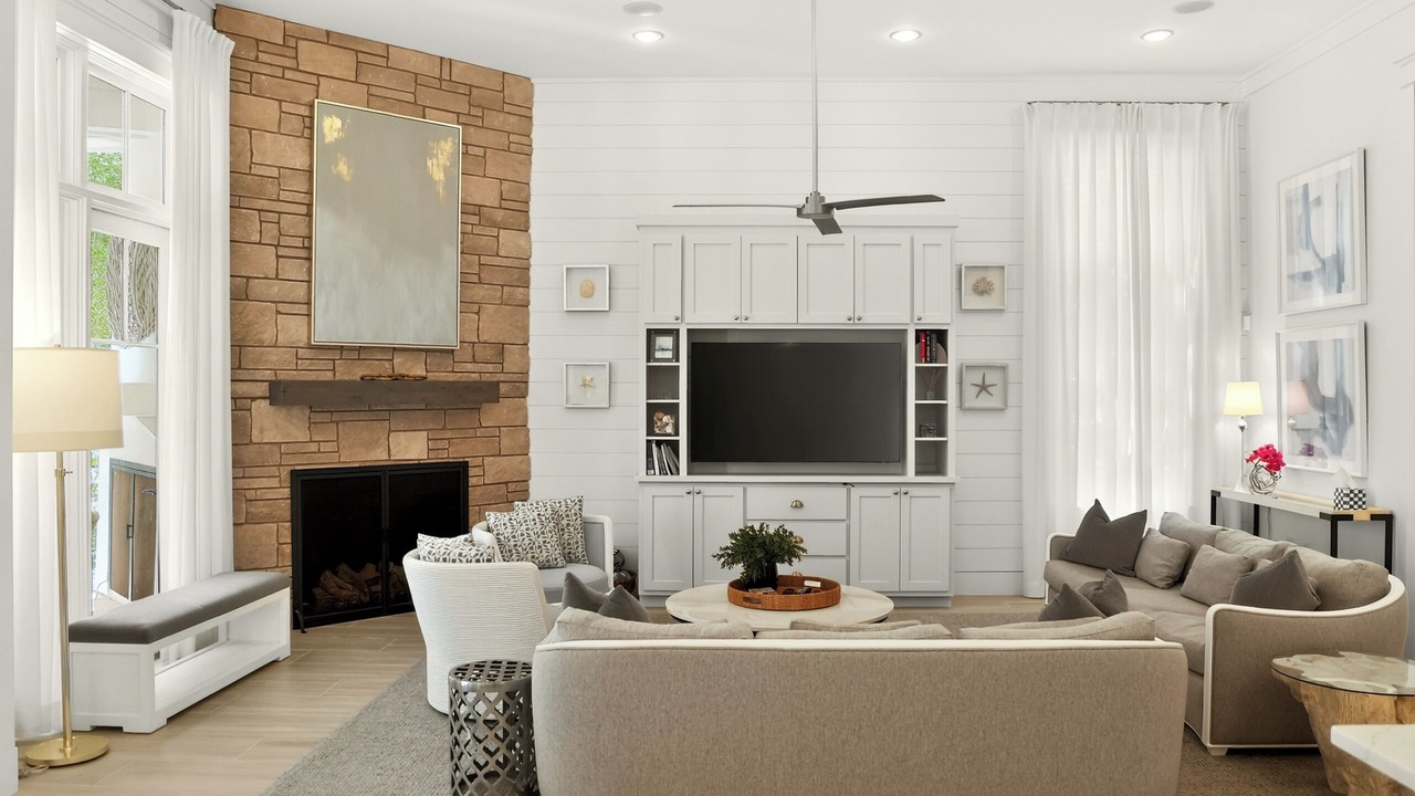 Photo of Livingroom in Watercolor