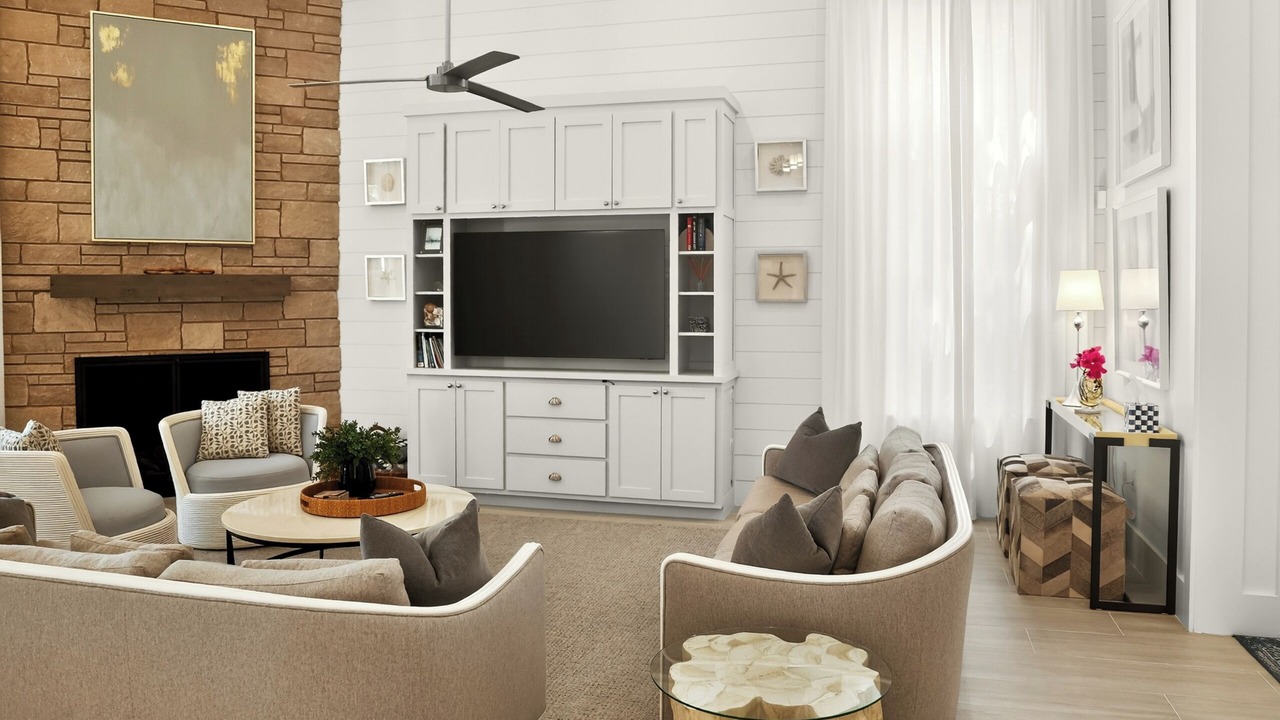 Photo of Livingroom in Watercolor