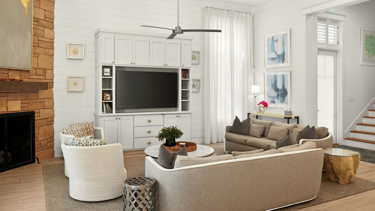 Photo of Livingroom in Watercolor