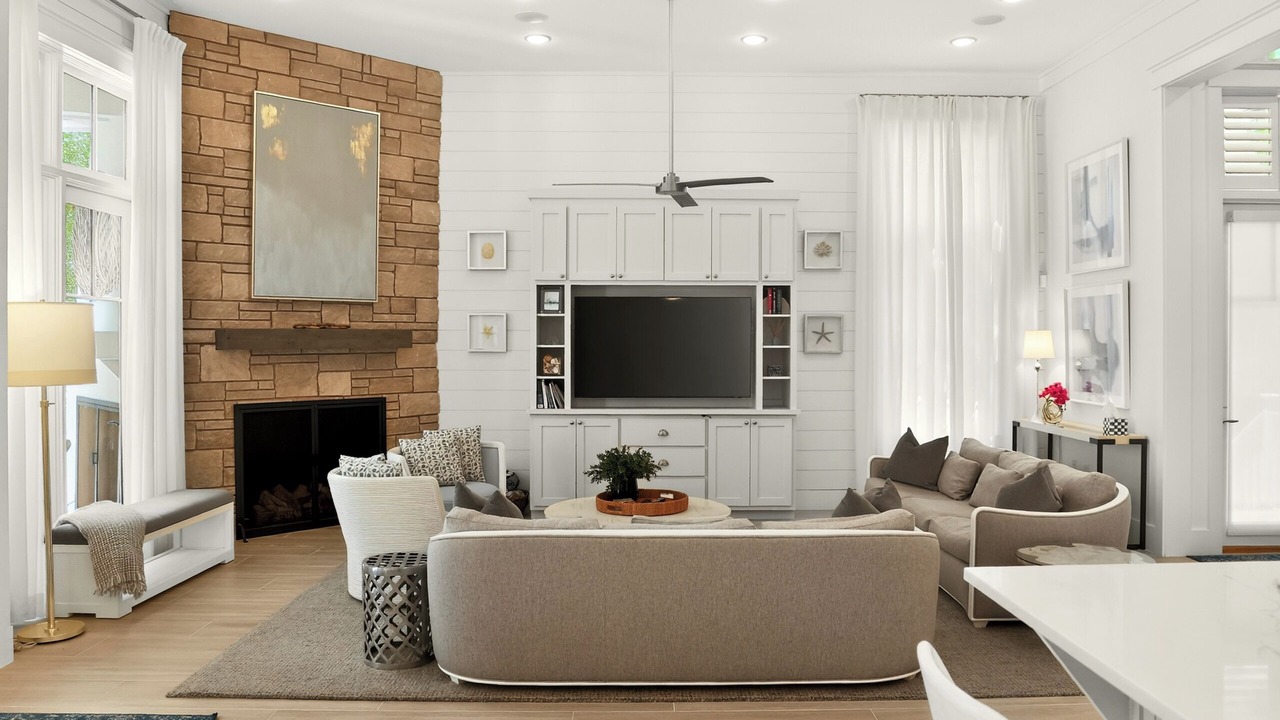 Photo of Livingroom in Watercolor