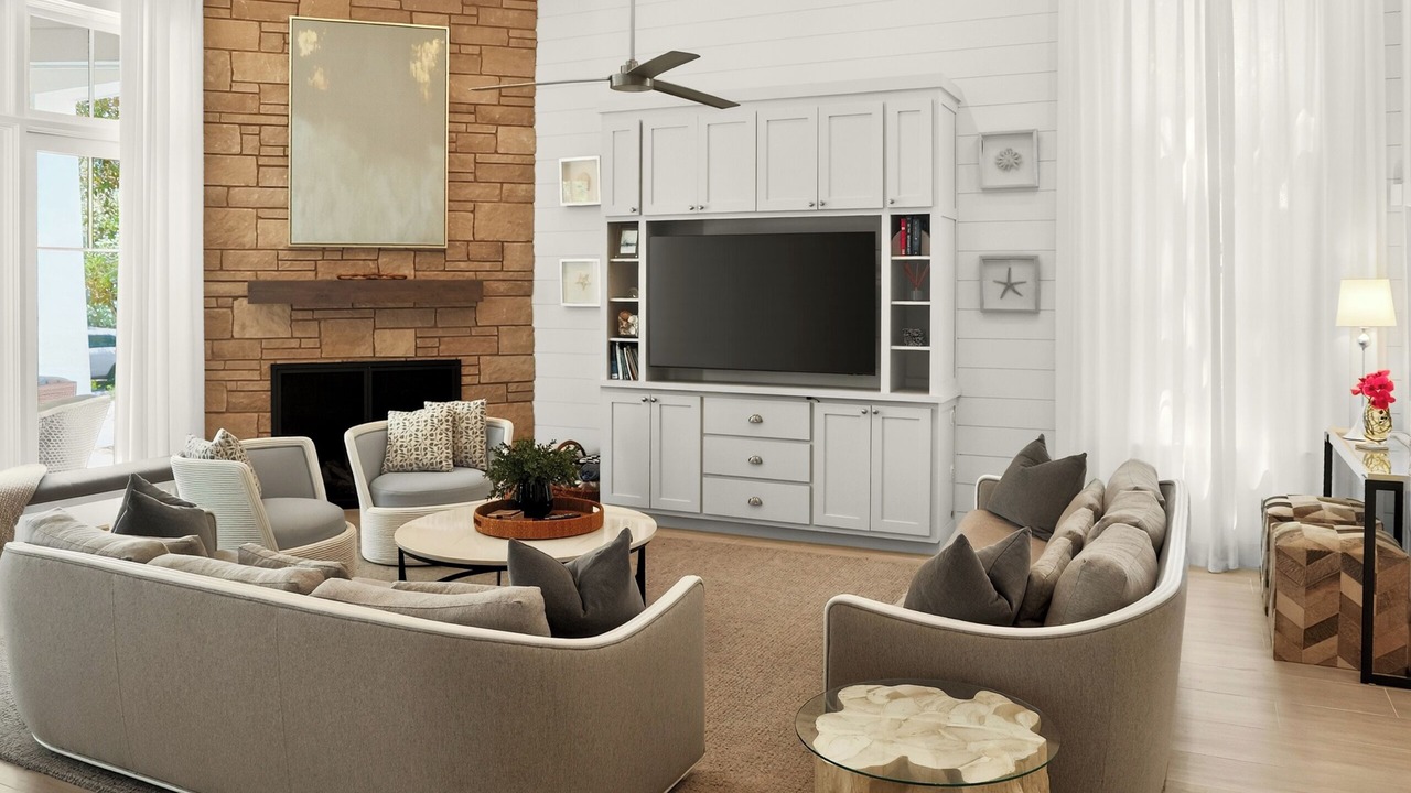 Photo of Livingroom in Watercolor