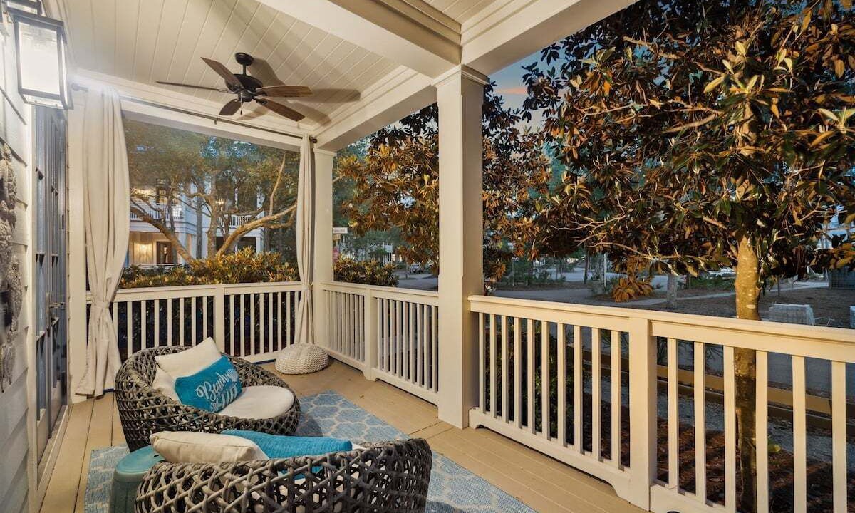 Photo of Patio Balcony in Watercolor