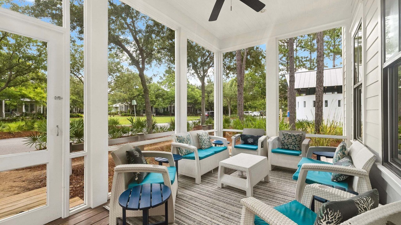 Photo of Patio Balcony in Watercolor