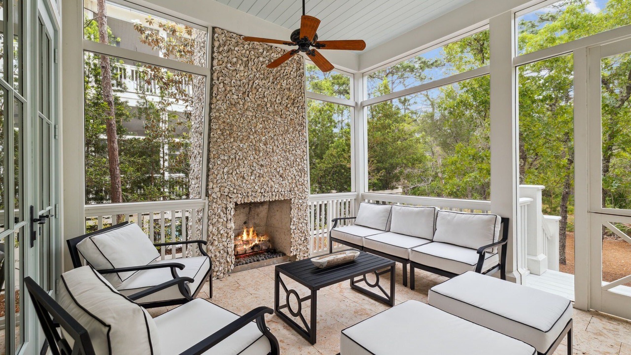 Photo of Patio Balcony in Watercolor